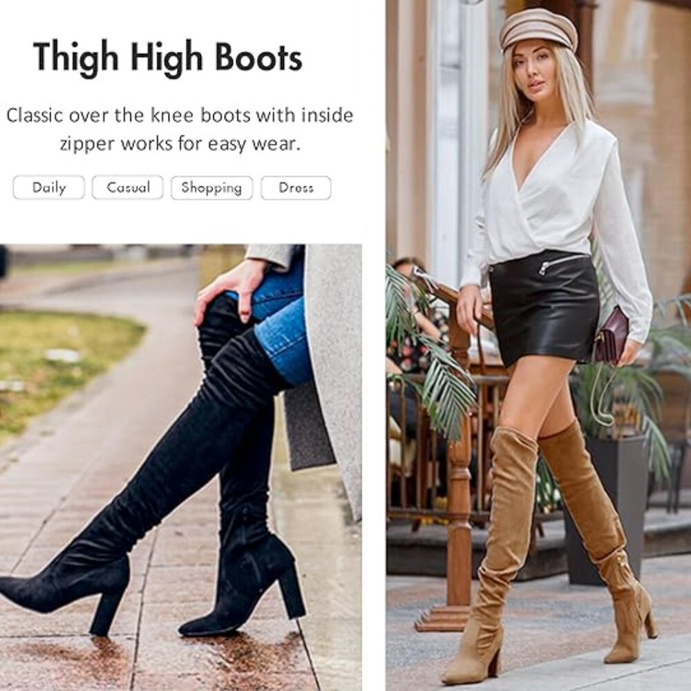 SALE!  3 for $10 OVER THE KNEE SUEDE BOOTS NWT!